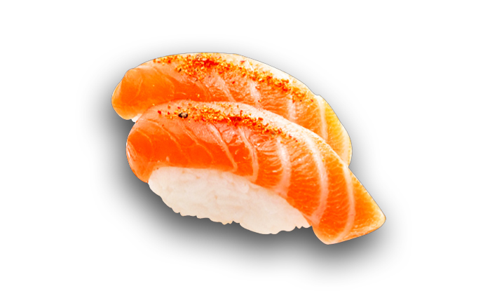 Sushi saumon spicy