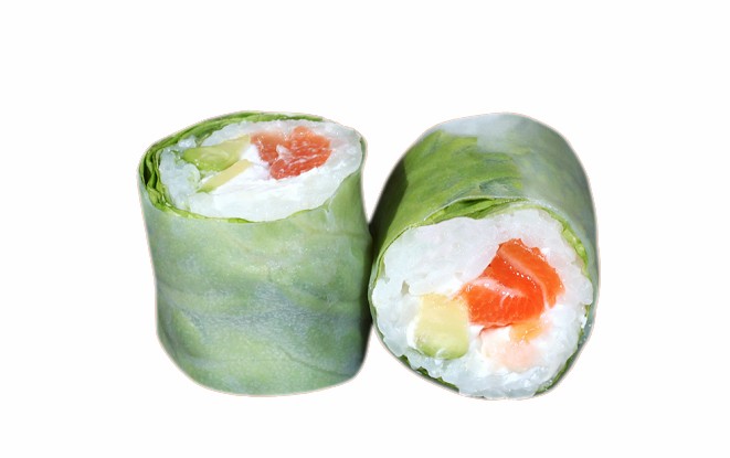 Spring rolls saumon avocat kiri