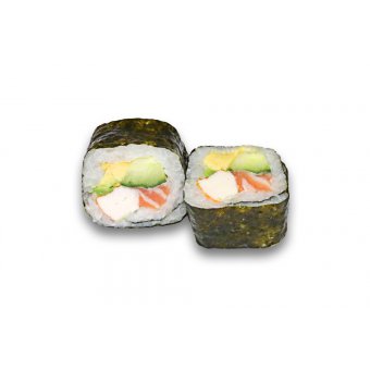 Futomaki saumon,avocat,surimi