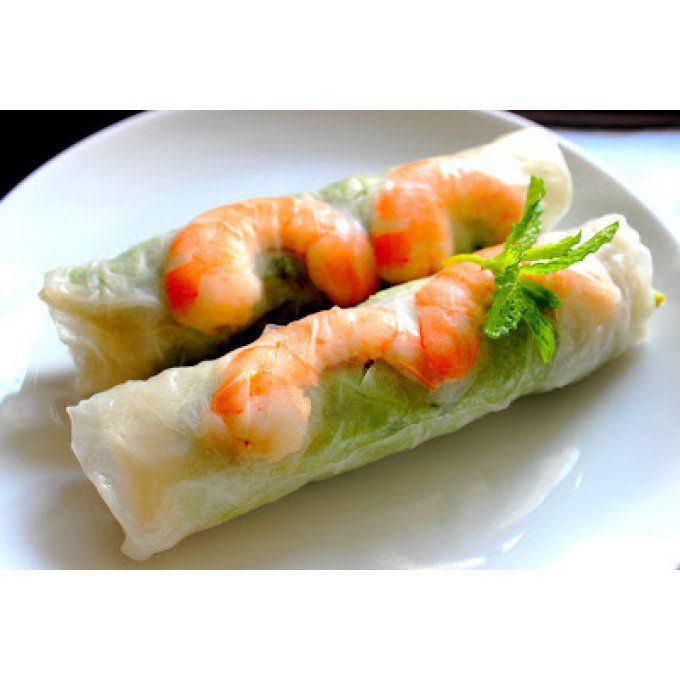 Rouleaux d'été aux crevettes